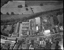 The Ashfield Foundry and newly constructed Beech Hill Cinema on Westgate, Otley, West Yorks, c1930s. Creator: Arthur William Hobart