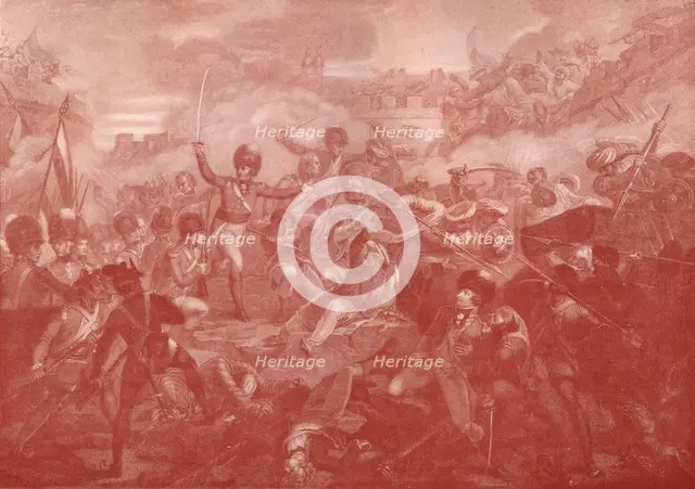 'The Assault and Taking of Seringapatam', 1801 (1909). Artist: Anthony Cardon.