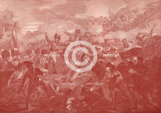 'The Assault and Taking of Seringapatam', 1801 (1909). Artist: Anthony Cardon.