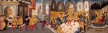 The Assassination and Funeral of Julius Caesar, 1455/60. Creators: Workshop of Apollonio di Giovanni, Workshop of Marco del Buono Giamberti
