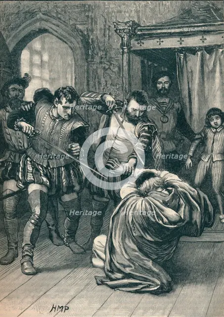 The assassination of Cardinal Beaton, 1546 (1905).  Artist: Unknown.
