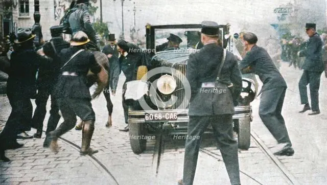The assassination of Alexander I, King of Yugoslavia, Marseilles, France, 9 October 1934. Creator: Unknown.