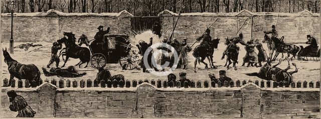 The Assassination of Alexander II on 13 March 1881, 1881. Creator: Anonymous.