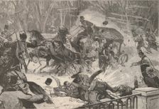 The Assassination of Alexander II on 13 March 1881. From "Le Monde Illustré", 1881. Creator: De Haenen, Frédéric (1853-1928)