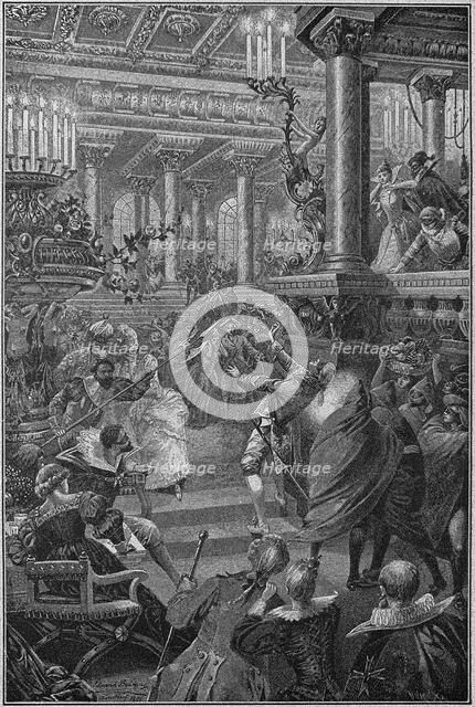 The Assassination of King Gustav III, 1891. Creator: Anonymous.