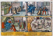 The assassination of Henry III of France, 1589. Creator: Unknown