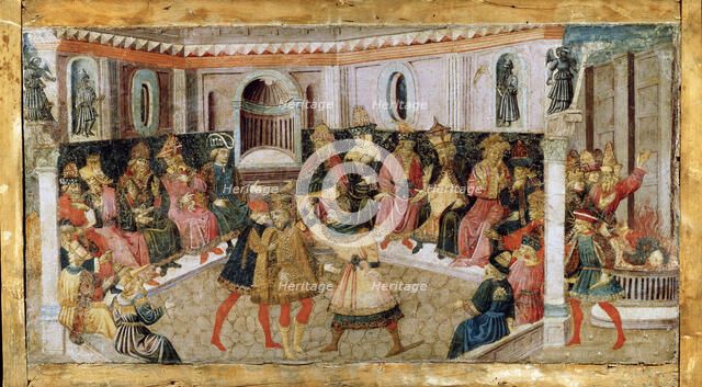 'The Assassination of Julius Caesar', 15th century.  Artist: Apollonio di Giovanni di Tommaso