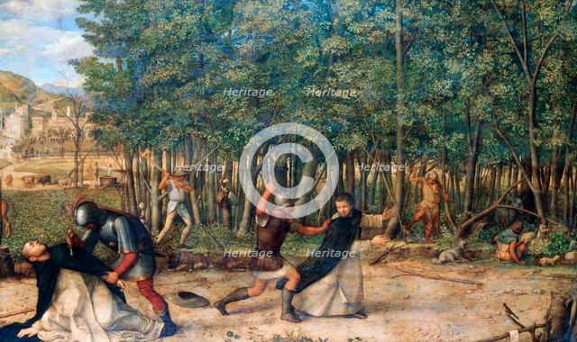 'The Assassination of Saint Peter Martyr', c1507. Artist: Giovanni Bellini