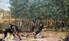 The Assassination of Saint Peter Martyr c1507. Artist: Giovanni Bellini