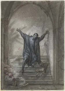 The assassination of William of Orange, 1780-1849. Creator: David Pierre Giottino Humbert de Superville