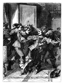 The assassination of the Duke of Buckingham, c1902