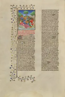 The Assassination of the Emperor Vitellius; Des cas des nobles hommes et femmes, about 1413-1415. Creators: Boucicaut Master, Workshop of the Boucicaut Master
