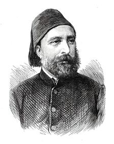 The Assassinations at Constantinople: Midhat Pasha, Minister without Portfolio, 1876. Creator: Unknown