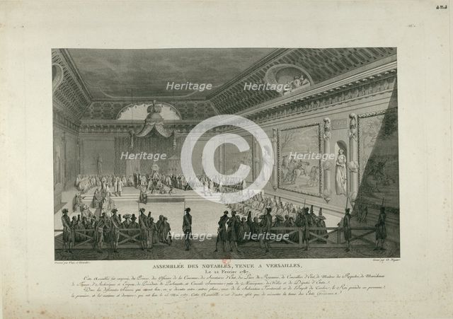 The Assembly of Notables on February 22, 1787 in Versailles, 1802. Creator: Niquet, Claude (1770-1831).