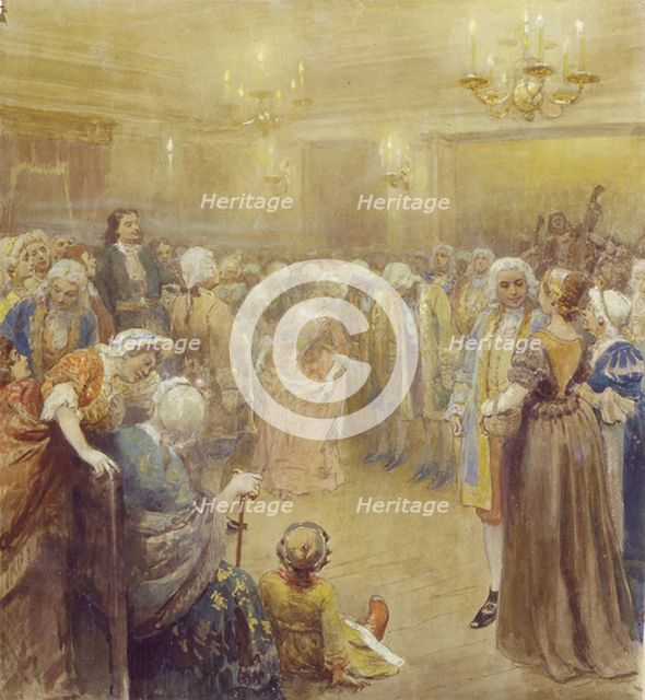 The Assembly at the time of Peter I. Artist: Lebedev, Klavdi Vasilyevich (1852-1916)