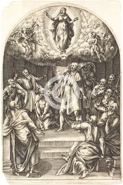 The Assumption, 1608/1611. Creator: Jacques Callot.