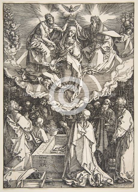 The Assumption and Coronation of the Virgin, from The Life of the Virgin, 1510. Creator: Albrecht Durer.