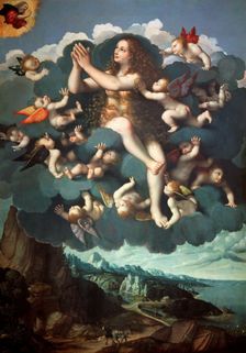 The Assumption of Saint Mary Magdalen. Creator: D'Oggiono, Marco (ca 1470-ca 1530)