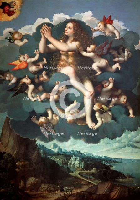 The Assumption of Saint Mary Magdalen. Creator: D'Oggiono, Marco (ca 1470-ca 1530).