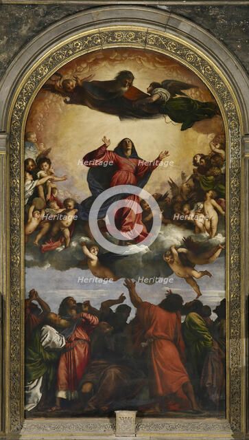 The Assumption of the Blessed Virgin Mary, 1516-1518. Creator: Titian (1488-1576).