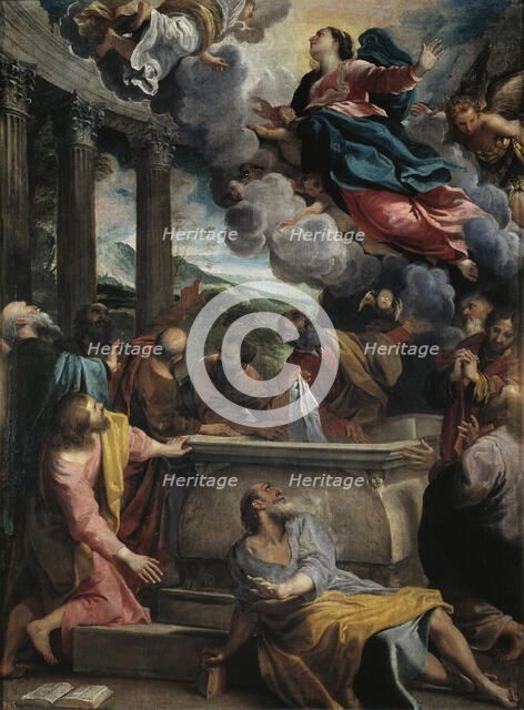 The Assumption of the Blessed Virgin Mary. Artist: Carracci, Annibale (1560-1609)