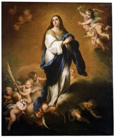 The Assumption of the Blessed Virgin Mary between 1645 and 1655. Artist: Bartolomé Esteban Murillo
