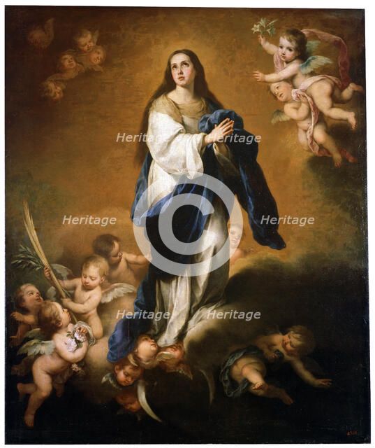 'The Assumption of the Blessed Virgin Mary', between 1645 and 1655.  Artist: Bartolomé Esteban Murillo 
