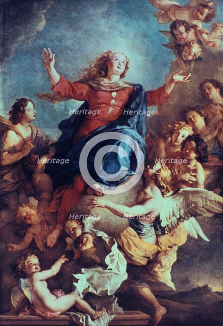 'The Assumption of the Virgin', 17th/early 18th century. Artist: Charles de la Fosse