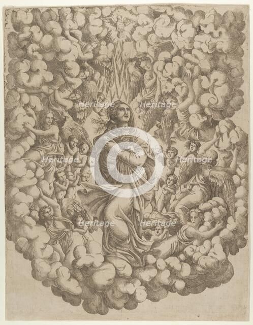 The Assumption of the Virgin, 1540-50. Creator: Master IQV.