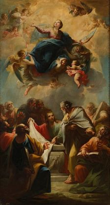 The Assumption of the Virgin, 18th century. Creator: Mariano Salvador de Maella