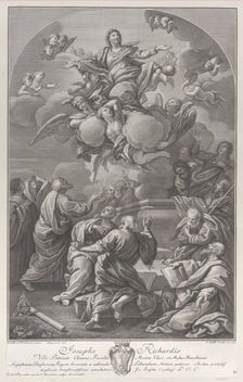 The Assumption of the Virgin, who rises from the tomb surrounded by Apostles, 1778. Creator: Giovanni Battista Cecchi