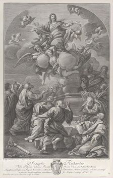 The Assumption of the Virgin, who rises from the tomb surrounded by Apostles, 1778. Creator: Giovanni Battista Cecchi