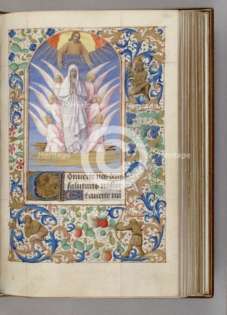 The Assumption of the Virgin (Book of Hours), 1450-1499. Artist: Fouquet, Jean (workshop)  