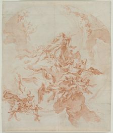 The Assumption of the Virgin, c. 1754. Creator: Carlo Innocenzo Carlone (Italian, 1686-1775)