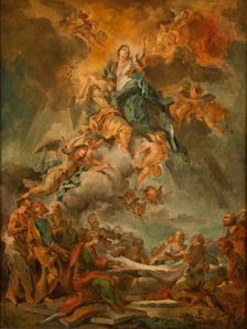 The Assumption of the Virgin, early-mid 18th century. Creator: Carlo Innocenzo Carlone
