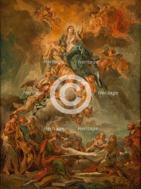The Assumption of the Virgin, early-mid 18th century. Creator: Carlo Innocenzo Carlone.