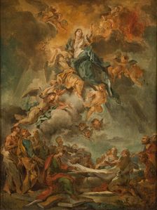 The Assumption of the Virgin, early-mid 18th century. Creator: Carlo Innocenzo Carlone