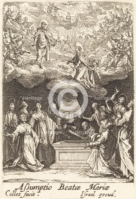 The Assumption of the Virgin, in or after 1630. Creator: Jacques Callot.