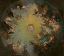 The Assumption of the Virgin Mary. Sketch for the Dome Fresco in the Cathedral in Vác, 1770-1780. Creator: Circle of Franz Anton Maulbertsch