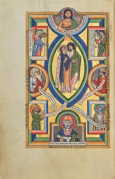The Assumption of the Virgin; Stammheim Missal, probably 1170s. Creator: Unknown