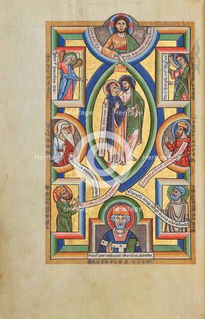 The Assumption of the Virgin; Stammheim Missal, probably 1170s. Creator: Unknown.