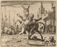 The Ass and the Hound, probably c. 1645/1656. Creator: Allart van Everdingen