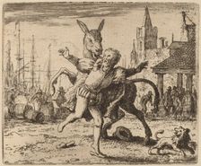 The Ass and the Hound, probably c. 1645/1656. Creator: Allart van Everdingen