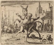 The Ass and the Hound, probably c. 1645/1656. Creator: Allart van Everdingen