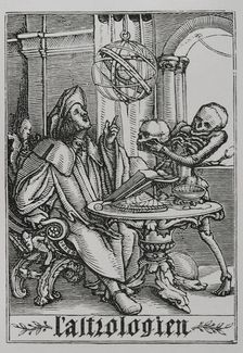 The Astrologer from "The Dance of Death", 1538, (1877). Creator: Unknown
