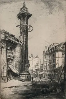 The Astrological Column of Catherine de Medici 1915. Artist: Herbert Hillier