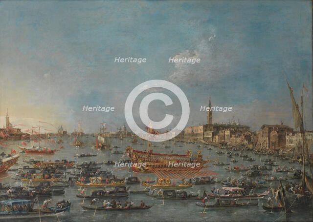 The Bucintoro Festival of Venice, Mid of the 18th cen.. Artist: Guardi, Francesco (1712-1793)