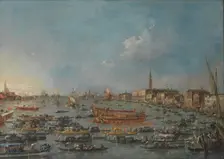 The Bucintoro Festival of Venice, Mid of the 18th cen.. Artist: Guardi, Francesco (1712-1793)
