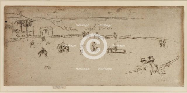 The Bucking Horse, Wild West, 1887. Creator: James Abbott McNeill Whistler.