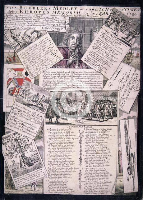 'The Bubblers Medley, or a Sketch of the Times', 1720. Artist: Anon